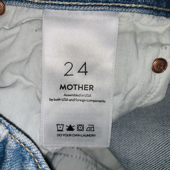 Mother Superior The Tomcat Distressed Straight Leg Jeans In The Confession 24 - Picture 12 of 14